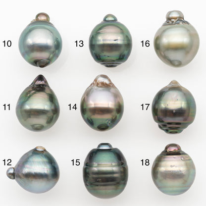 11-12mm Tahitian Pearl Natural Color with Minor Blemishes, Loose Undrilled for Jewelry Making, SKU # 3262TH