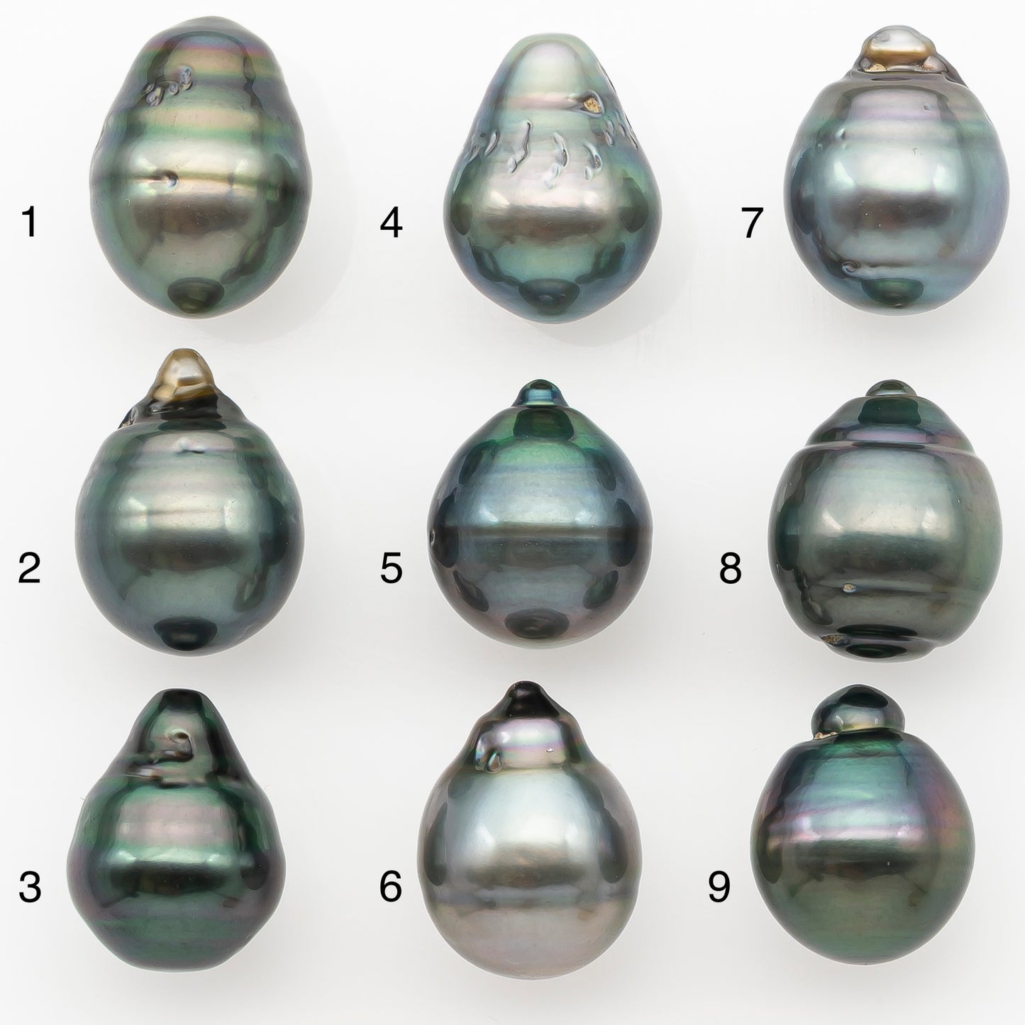 11-12mm Tahitian Pearl Natural Color with Minor Blemishes, Loose Undrilled for Jewelry Making, SKU # 3262TH