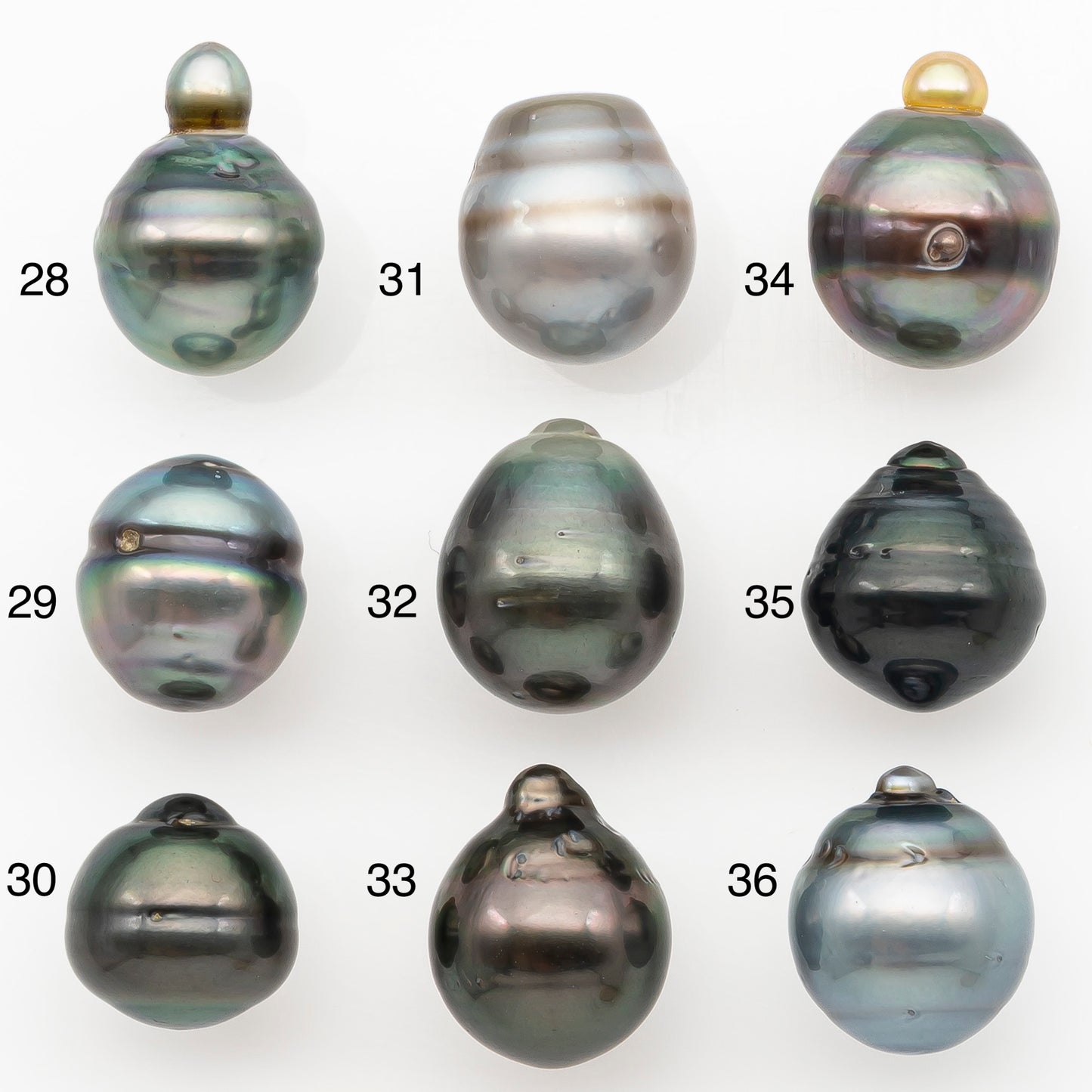 11-12mm Tahitian Pearl Natural Color with Minor Blemishes, Loose Undrilled for Jewelry Making, SKU # 3262TH