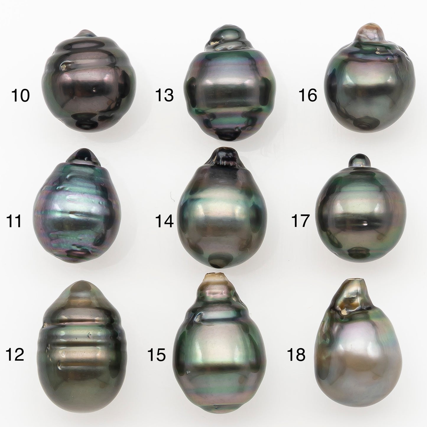 11-12mm Tahitian Pearl Natural Color with Minor Blemishes, Loose Undrilled for Jewelry Making, SKU # 3263TH