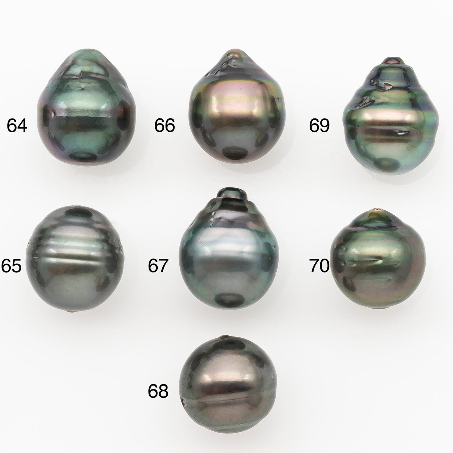 11-12mm Tahitian Pearl Natural Color with Minor Blemishes, Loose Undrilled for Jewelry Making, SKU # 3263TH