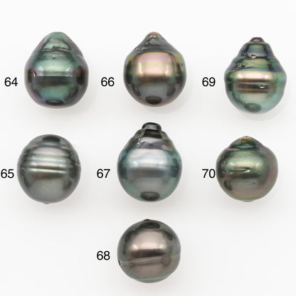 11-12mm Tahitian Pearl Natural Color with Minor Blemishes, Loose Undrilled for Jewelry Making, SKU # 3263TH