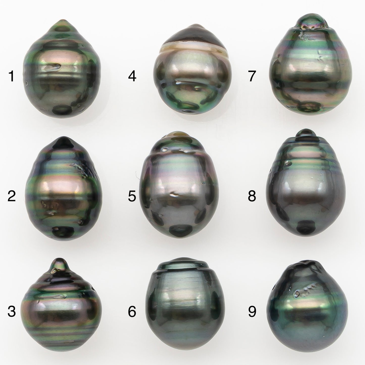 11-12mm Tahitian Pearl Natural Color with Minor Blemishes, Loose Undrilled for Jewelry Making, SKU # 3264TH