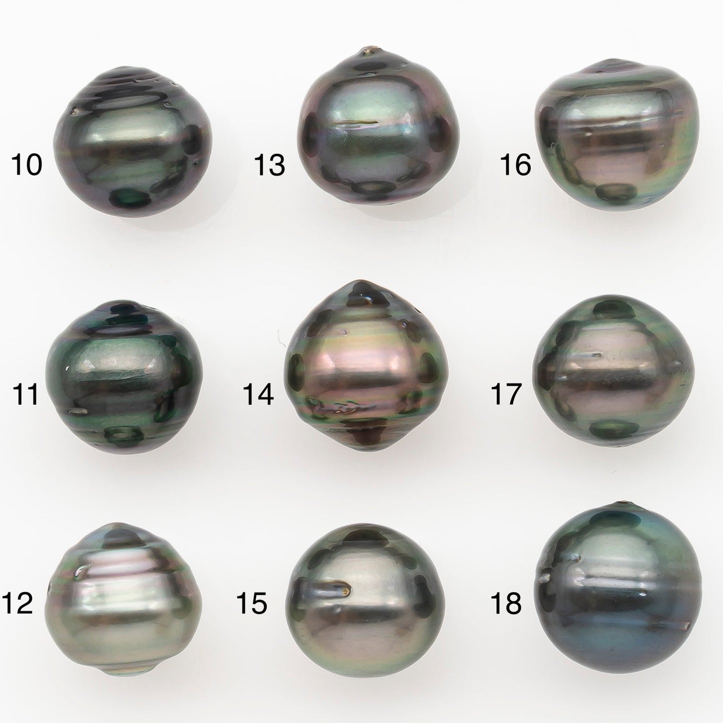 11-12mm Tahitian Pearl Natural Color with Minor Blemishes, Loose Undrilled for Jewelry Making, SKU # 3264TH