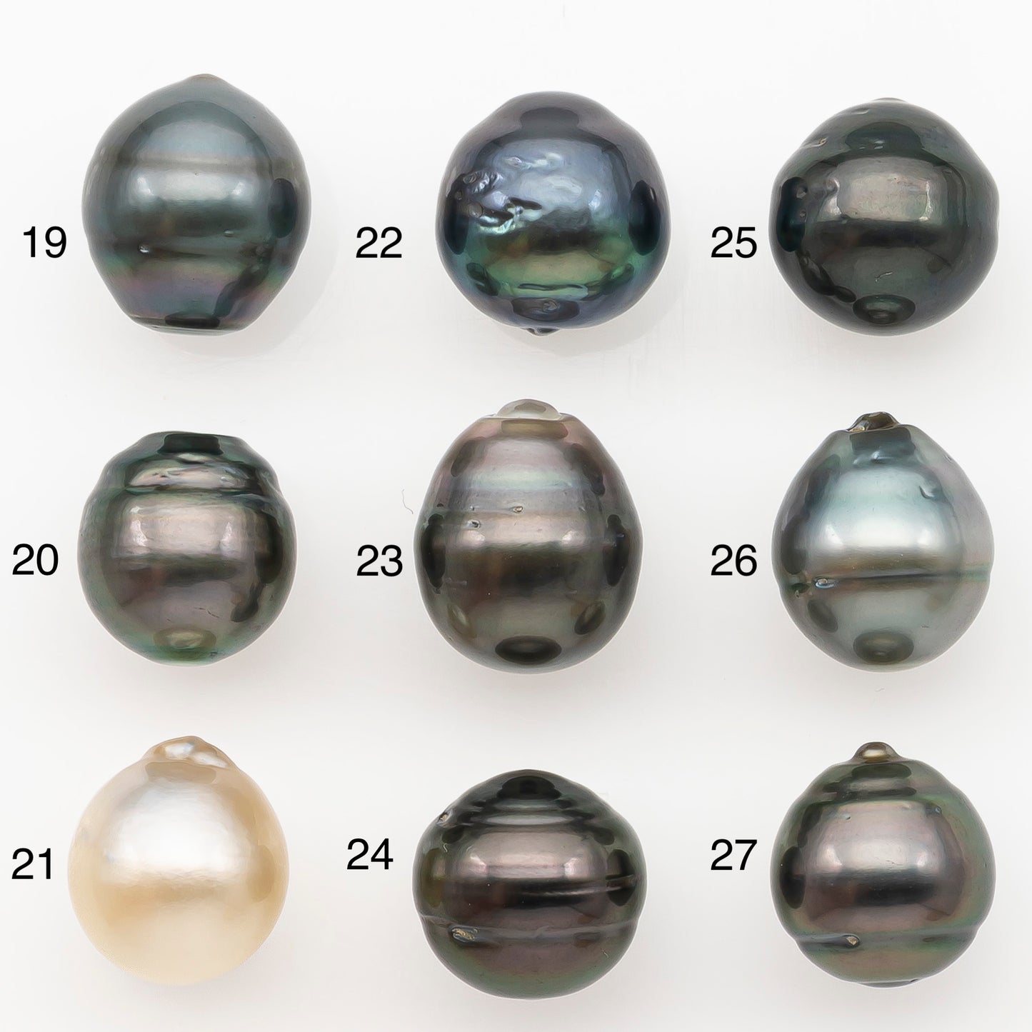 11-12mm Tahitian Pearl Natural Color with Minor Blemishes, Loose Undrilled for Jewelry Making, SKU # 3264TH
