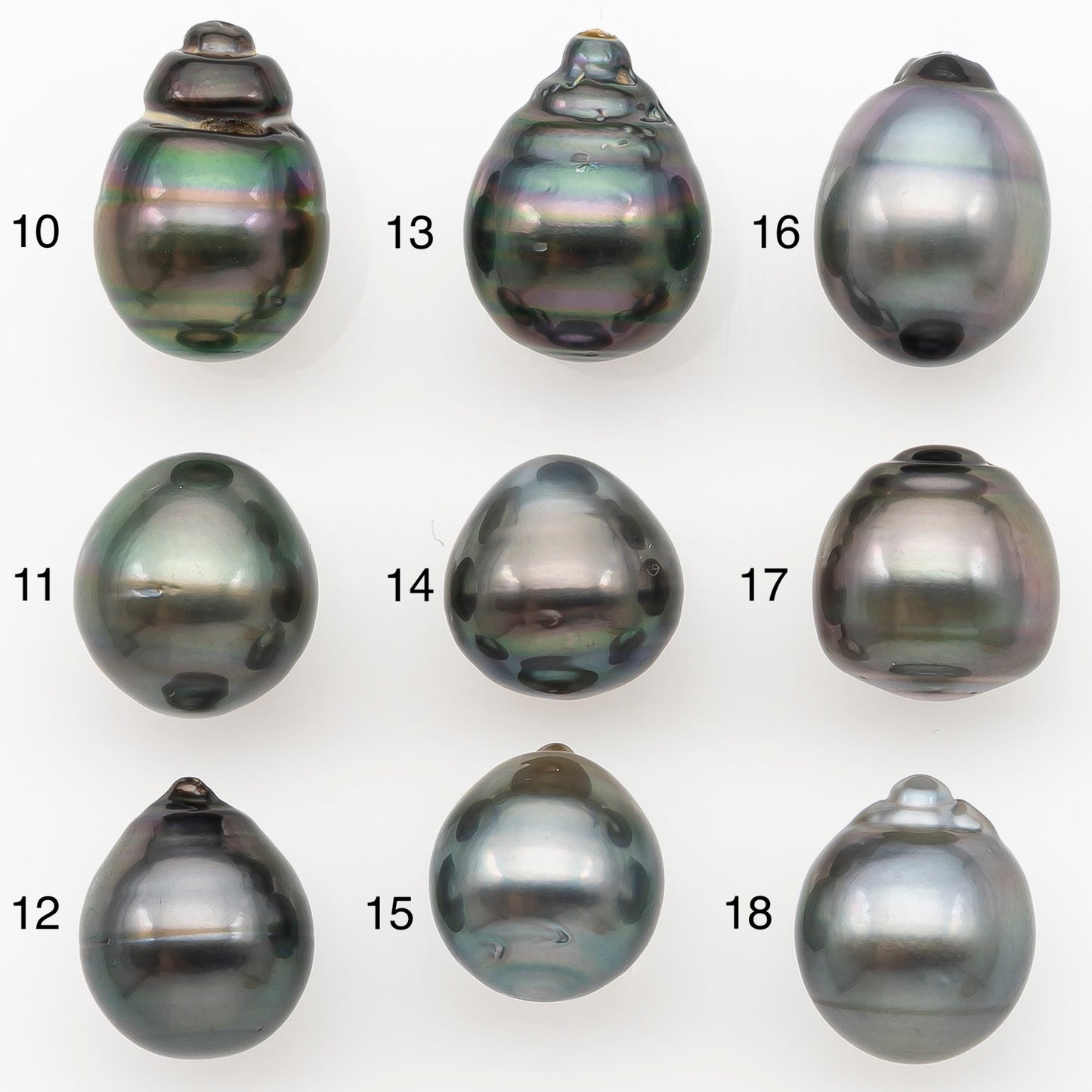 11-12mm Tahitian Pearl Natural Color with Minor Blemishes, Loose Undrilled for Jewelry Making, SKU # 3265TH