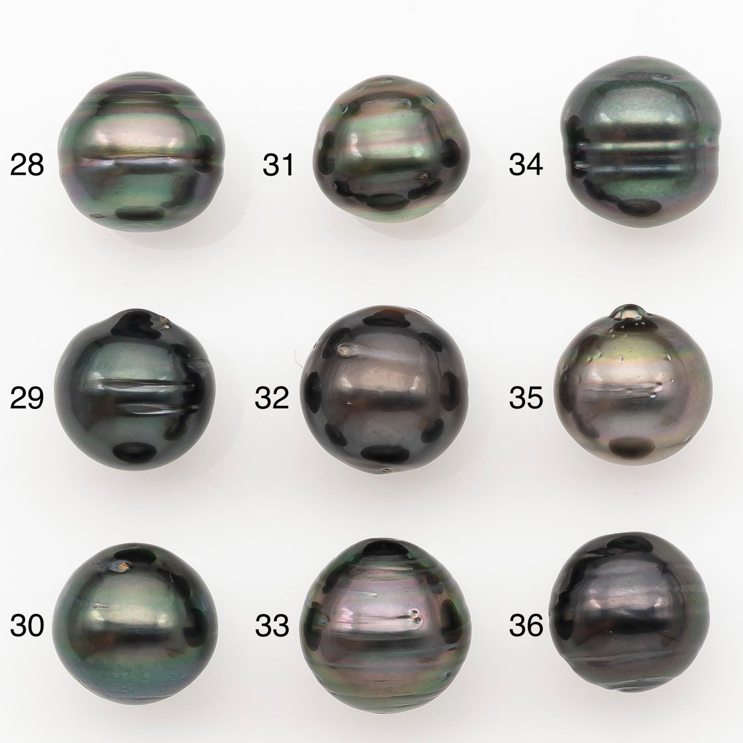 11-12mm Tahitian Pearl Natural Color with Minor Blemishes, Loose Undrilled for Jewelry Making, SKU # 3265TH