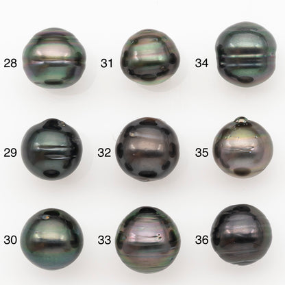 11-12mm Tahitian Pearl Natural Color with Minor Blemishes, Loose Undrilled for Jewelry Making, SKU # 3265TH