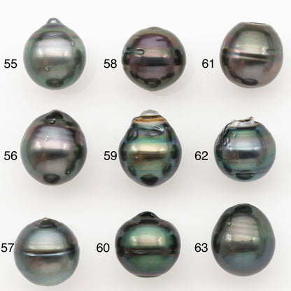 11-12mm Tahitian Pearl Natural Color with Minor Blemishes, Loose Undrilled for Jewelry Making, SKU # 3265TH