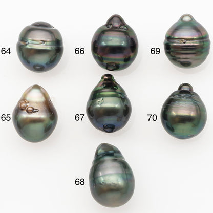 11-12mm Tahitian Pearl Natural Color with Minor Blemishes, Loose Undrilled for Jewelry Making, SKU # 3265TH