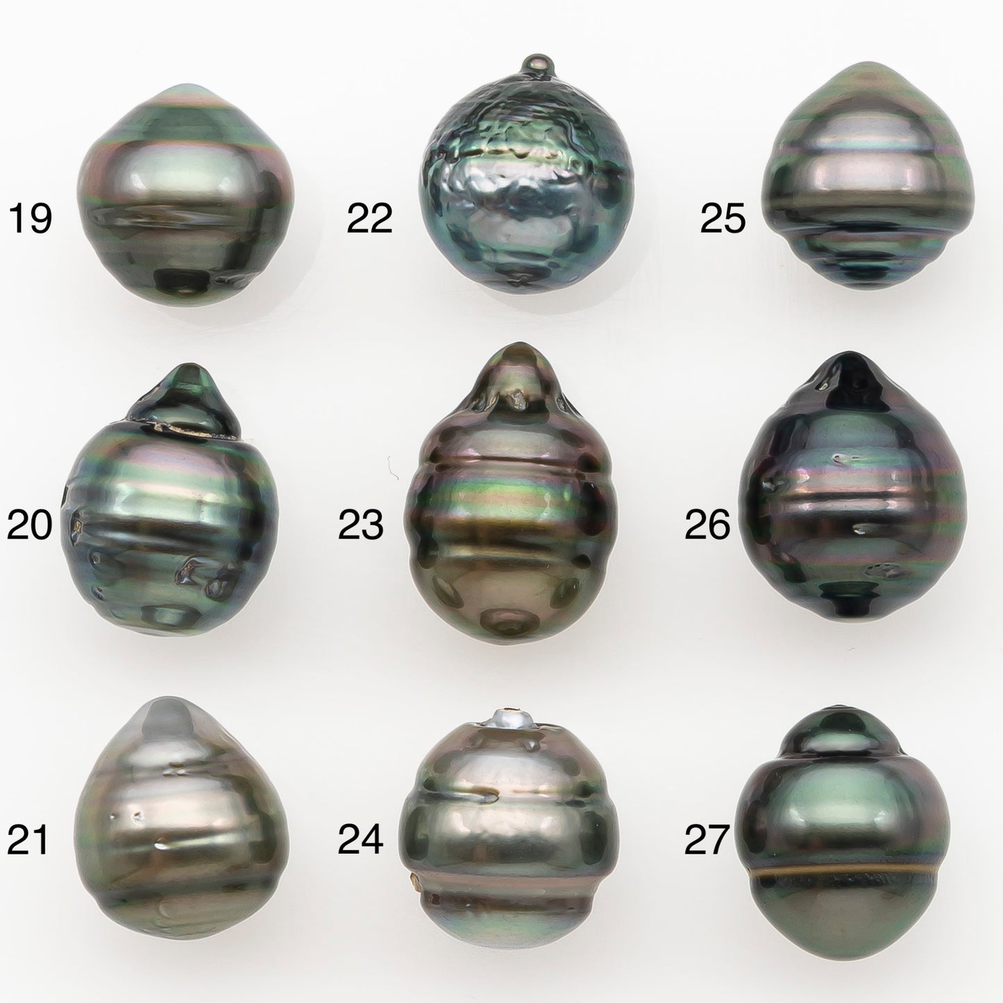 11-12mm Tahitian Pearl Natural Color with Minor Blemishes, Loose Undrilled for Jewelry Making, SKU # 3266TH