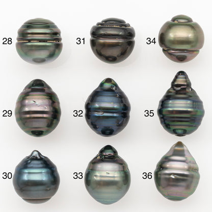 11-12mm Tahitian Pearl Natural Color with Minor Blemishes, Loose Undrilled for Jewelry Making, SKU # 3266TH