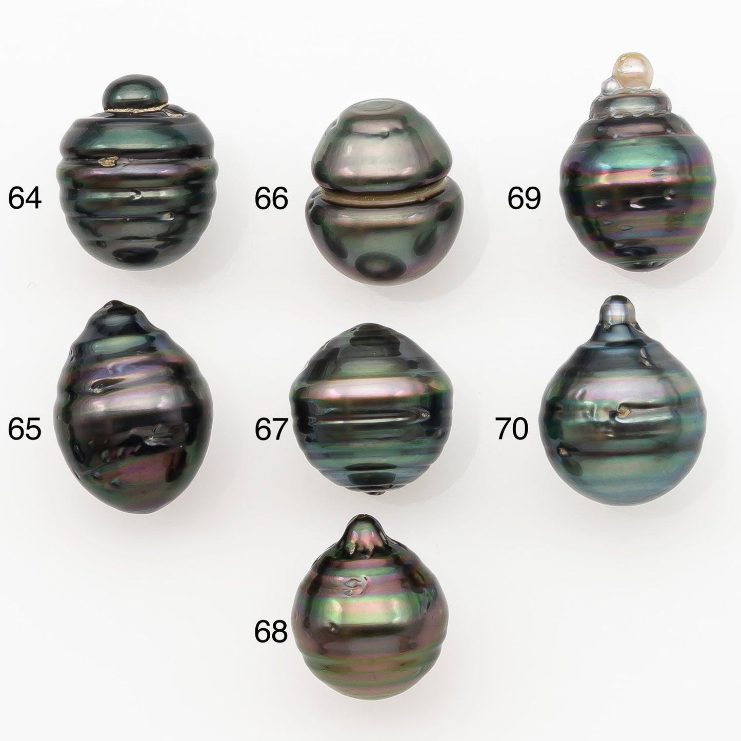 11-12mm Tahitian Pearl Natural Color with Minor Blemishes, Loose Undrilled for Jewelry Making, SKU # 3266TH