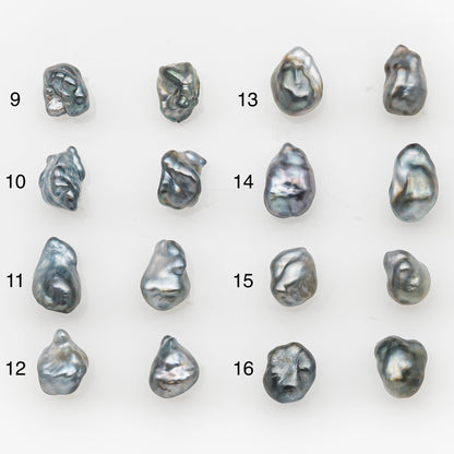 6mm Tahitian Keshi Pearl Pairs, Matched Loose Undrilled for Making Earring, Natural Color and High Luster, SKU # 3270TH