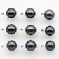 10-11mm AAA High Quality Round Tahitian Pearl in Natural Color and Very Nice Luster, Single Piece Loose Undrilled, SKU # 2087TH