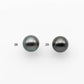 10-11mm AAA High Quality Round Tahitian Pearl in Natural Color and Very Nice Luster, Single Piece Loose Undrilled, SKU # 2087TH