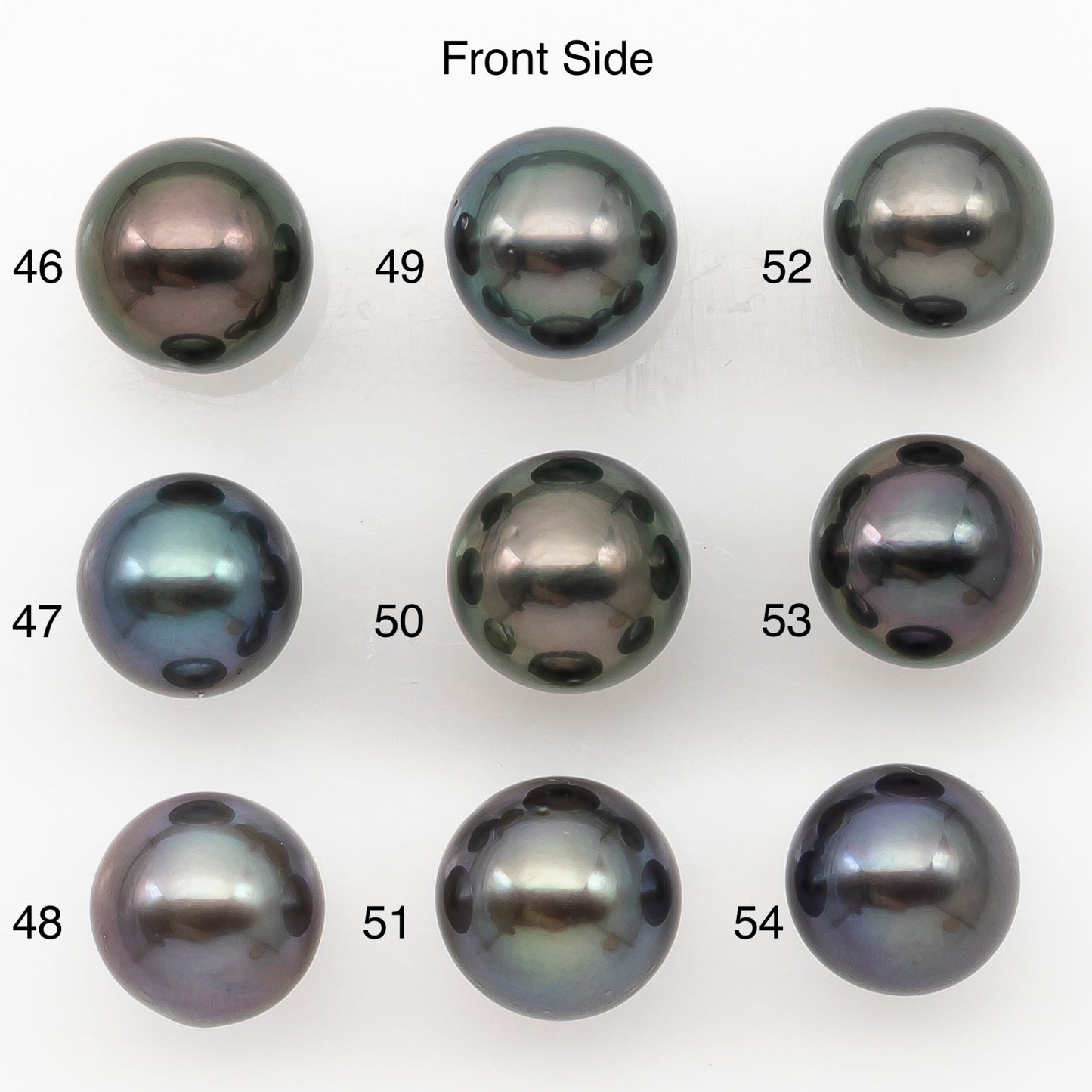 9-10mm Round Tahitian Pearl Natural Color with Minor Blemishes, Loose Undrilled for Jewelry Making, SKU # 3282TH