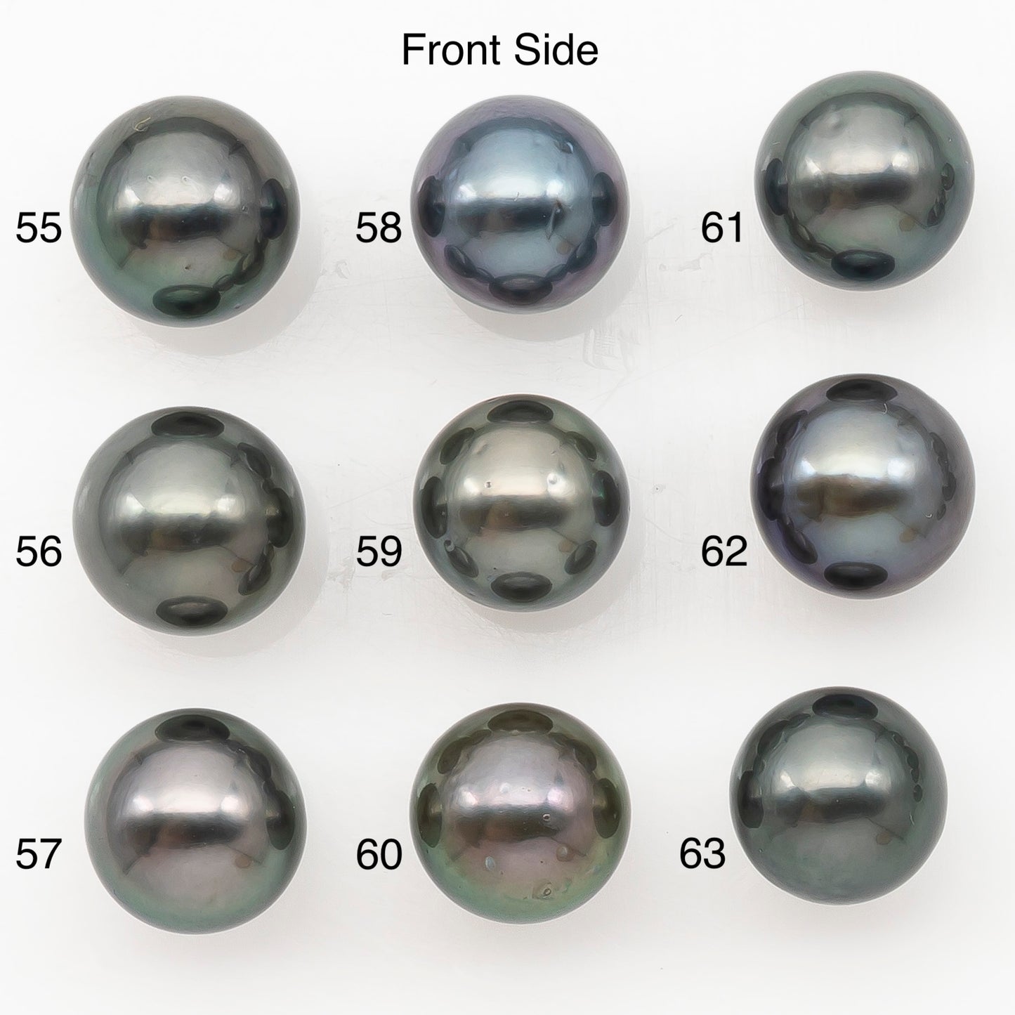 9-10mm Round Tahitian Pearl Natural Color with Minor Blemishes, Loose Undrilled for Jewelry Making, SKU # 3282TH
