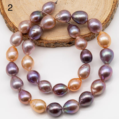 10-12mm Edison Pearl Strand with Amazing High Luster and All Natural Colors, SKU # 2496ED