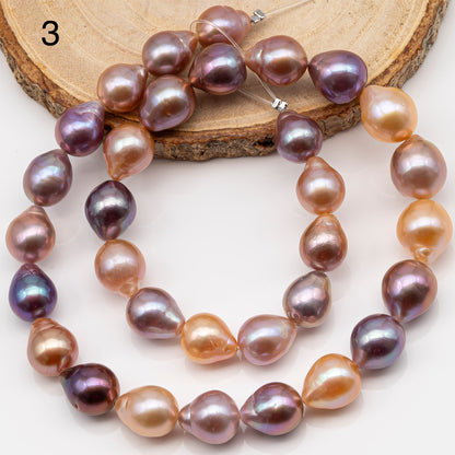 10-12mm Edison Pearl Strand with Amazing High Luster and All Natural Colors, SKU # 2496ED