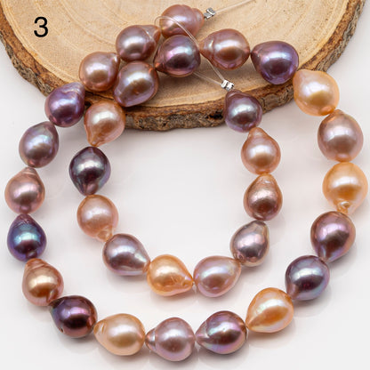 10-12mm Edison Pearl Strand with Amazing High Luster and All Natural Colors, SKU # 2496ED