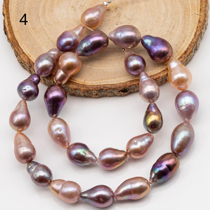 10-12mm Edison Pearl Strand with Amazing High Luster and All Natural Colors, SKU # 2496ED