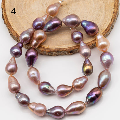 10-12mm Edison Pearl Strand with Amazing High Luster and All Natural Colors, SKU # 2496ED