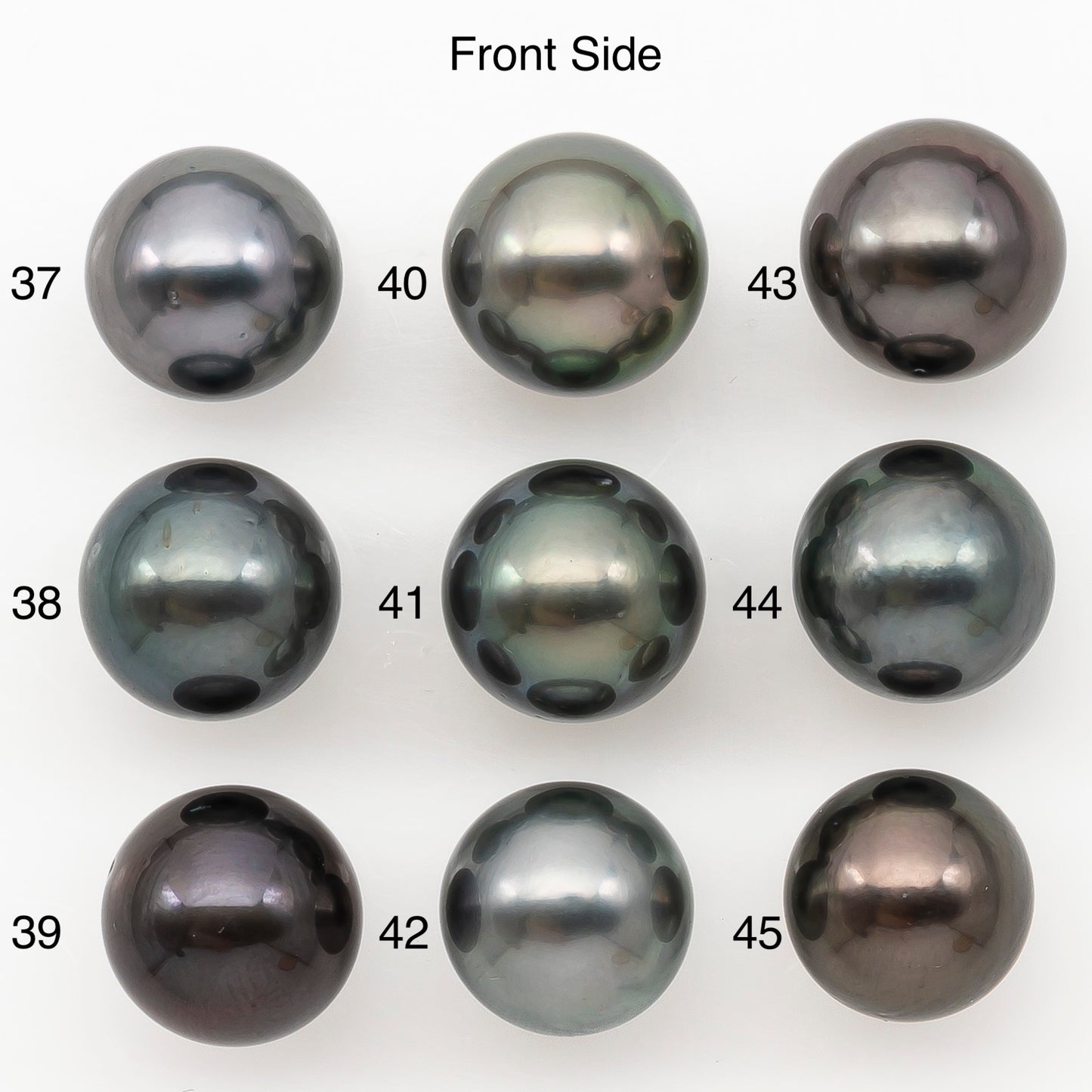 10-11mm Round Tahitian Pearl Natural Color with Minor Blemishes, Loose Undrilled for Jewelry Making, SKU # 3283TH