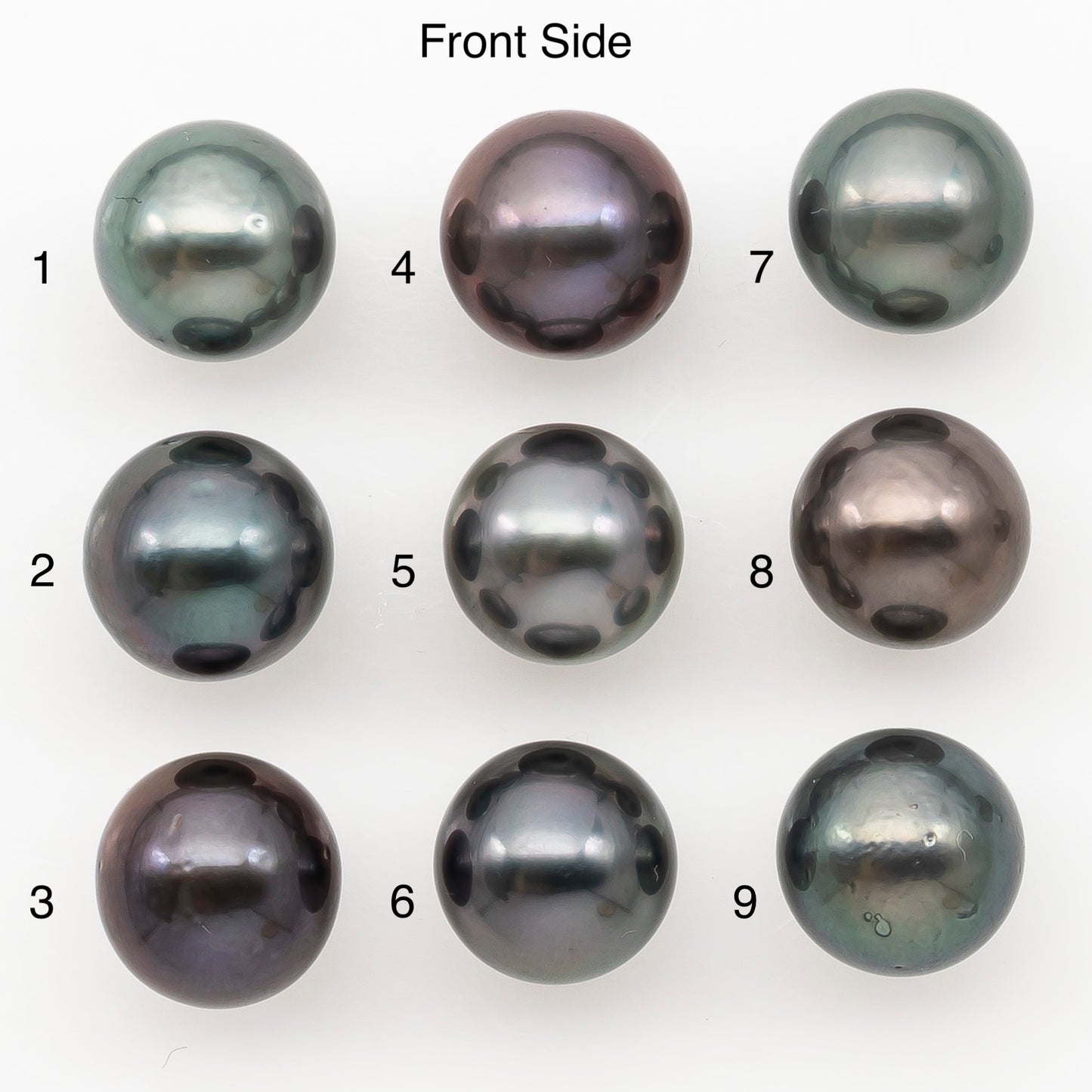 10-11mm Round Tahitian Pearl Natural Color with Minor Blemishes, Loose Undrilled for Jewelry Making, SKU # 3283TH