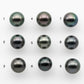 10-11mm Tahitian Pearl Round with High Luster and Natural Color in with Minor Blemishes, Loose Single Piece Undrilled, SKU #2089TH