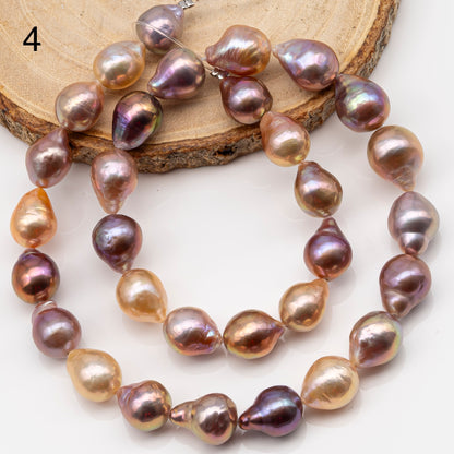 10-12mm Edison Pearl Strand with Amazing High Luster and All Natural Colors, SKU # 2497ED