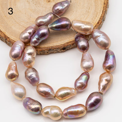 10-12mm Edison Pearl Strand with Amazing High Luster and All Natural Colors, SKU # 2499ED