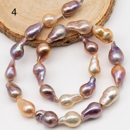 10-12mm Edison Pearl Strand with Amazing High Luster and All Natural Colors, SKU # 2499ED