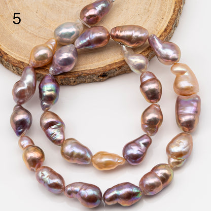 10-12mm Edison Pearl Strand with Amazing High Luster and All Natural Colors, SKU # 2499ED