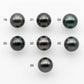 10-11mm Tahitian Pearl Round with High Luster and Natural Color in with Minor Blemishes, Loose Single Piece Undrilled, SKU #2089TH