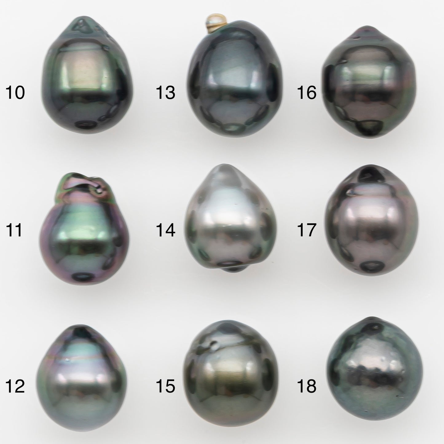10-11mm Tahitian Pearl Natural Color with Minor Blemishes, Loose Undrilled for Jewelry Making, SKU # 3286TH