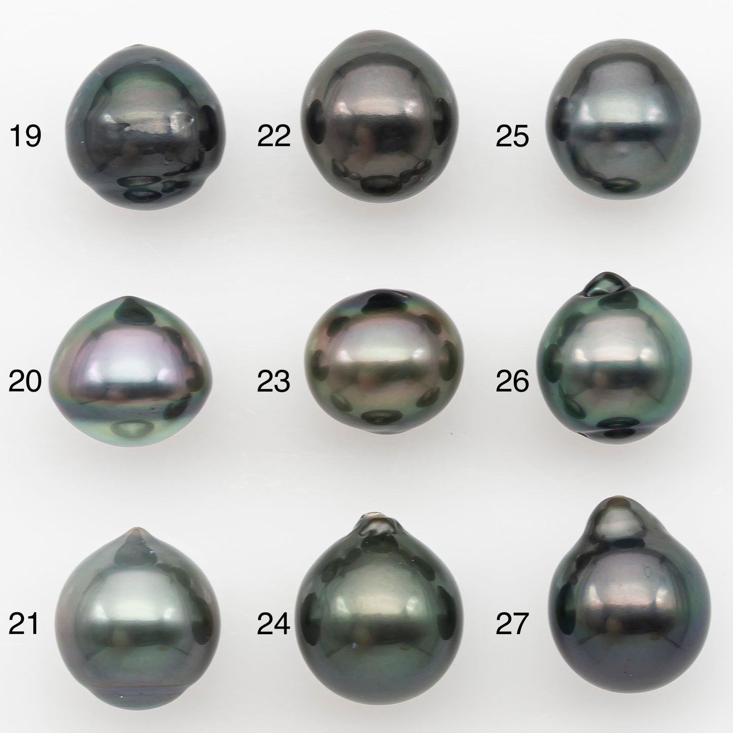 10-11mm Tahitian Pearl Natural Color with Minor Blemishes, Loose Undrilled for Jewelry Making, SKU # 3286TH