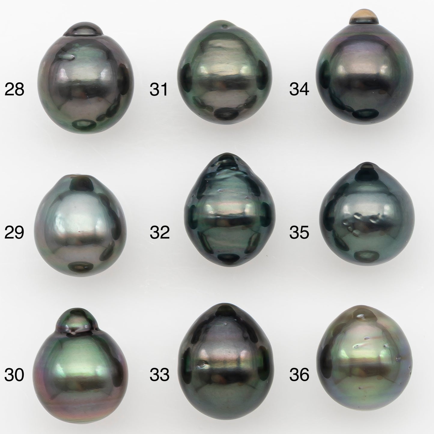 10-11mm Tahitian Pearl Natural Color with Minor Blemishes, Loose Undrilled for Jewelry Making, SKU # 3286TH