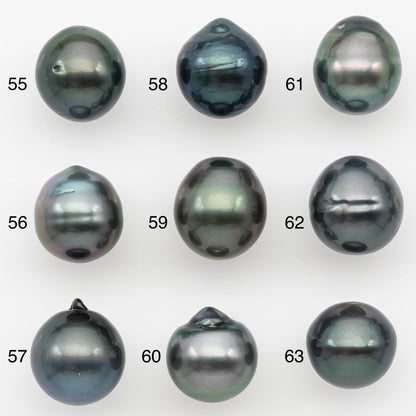10-11mm Tahitian Pearl Natural Color with Minor Blemishes, Loose Undrilled for Jewelry Making, SKU # 3286TH