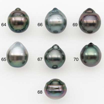 10-11mm Tahitian Pearl Natural Color with Minor Blemishes, Loose Undrilled for Jewelry Making, SKU # 3286TH