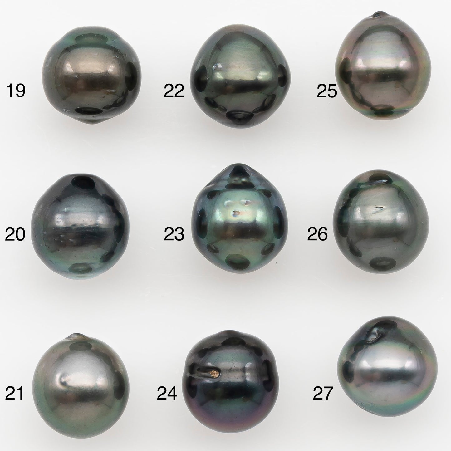 10-11mm Tahitian Pearl Natural Color with Minor Blemishes, Loose Undrilled for Jewelry Making, SKU # 3287TH