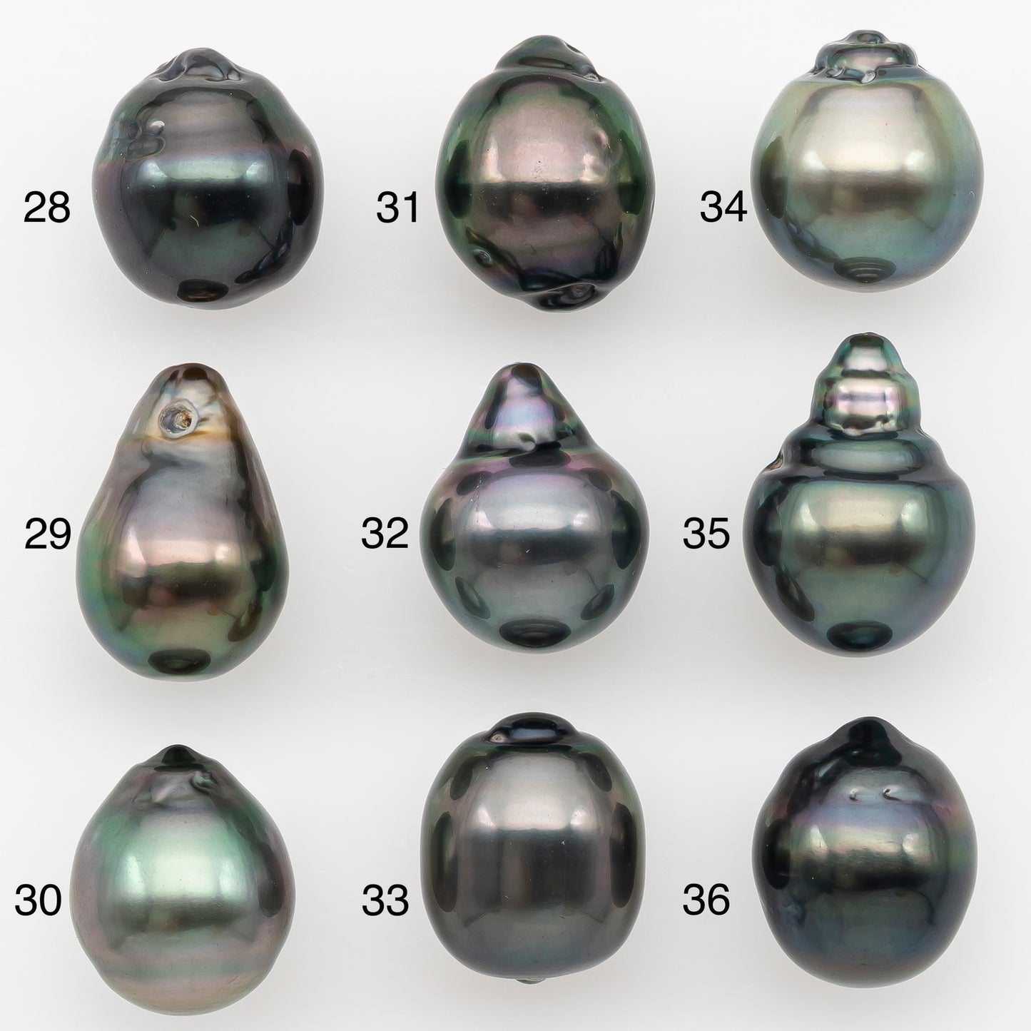 10-11mm Tahitian Pearl Natural Color with Minor Blemishes, Loose Undrilled for Jewelry Making, SKU # 3287TH
