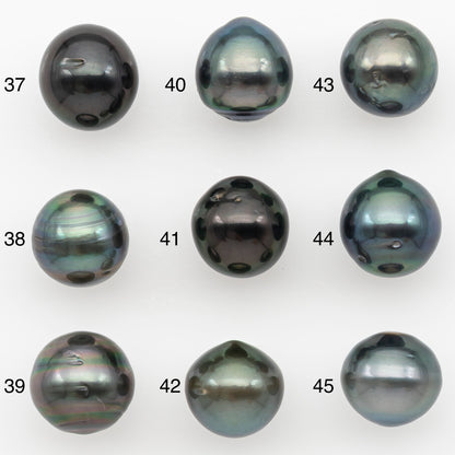 10-11mm Tahitian Pearl Natural Color with Minor Blemishes, Loose Undrilled for Jewelry Making, SKU # 3287TH