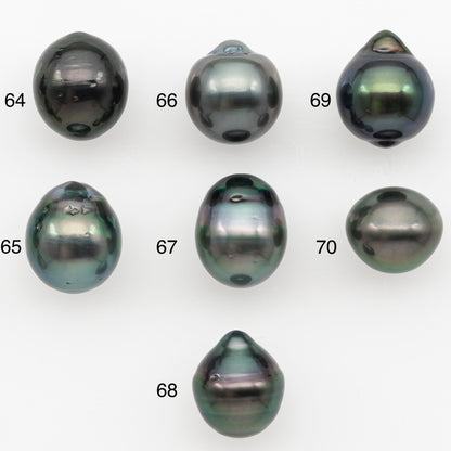 10-11mm Tahitian Pearl Natural Color with Minor Blemishes, Loose Undrilled for Jewelry Making, SKU # 3287TH