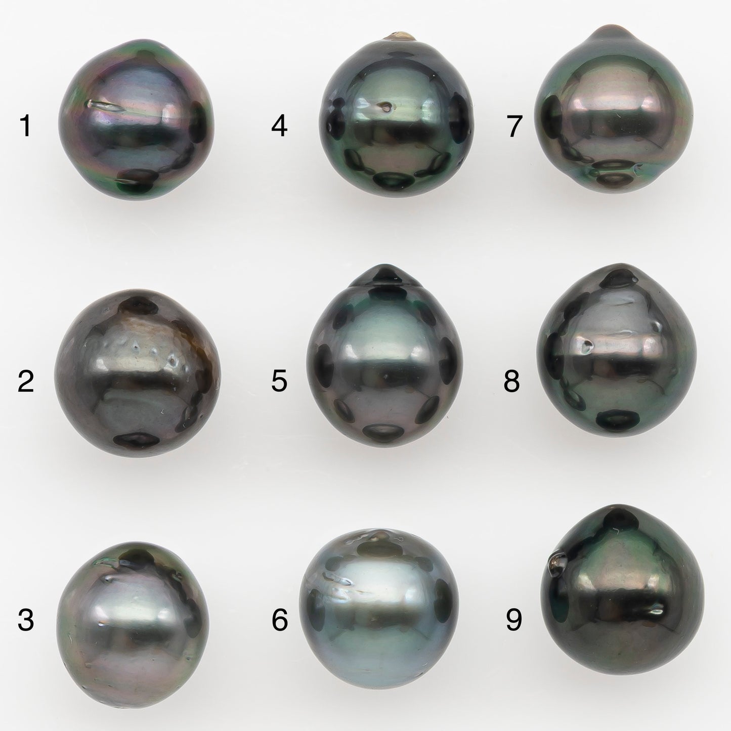 10-11mm Tahitian Pearl Natural Color with Minor Blemishes, Loose Undrilled for Jewelry Making, SKU # 3288TH