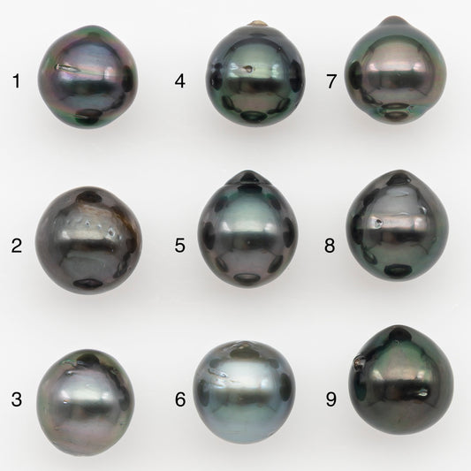 10-11mm Tahitian Pearl Natural Color with Minor Blemishes, Loose Undrilled for Jewelry Making, SKU # 3288TH