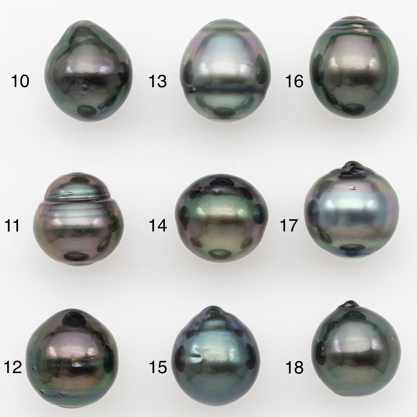 10-11mm Tahitian Pearl Natural Color with Minor Blemishes, Loose Undrilled for Jewelry Making, SKU # 3288TH