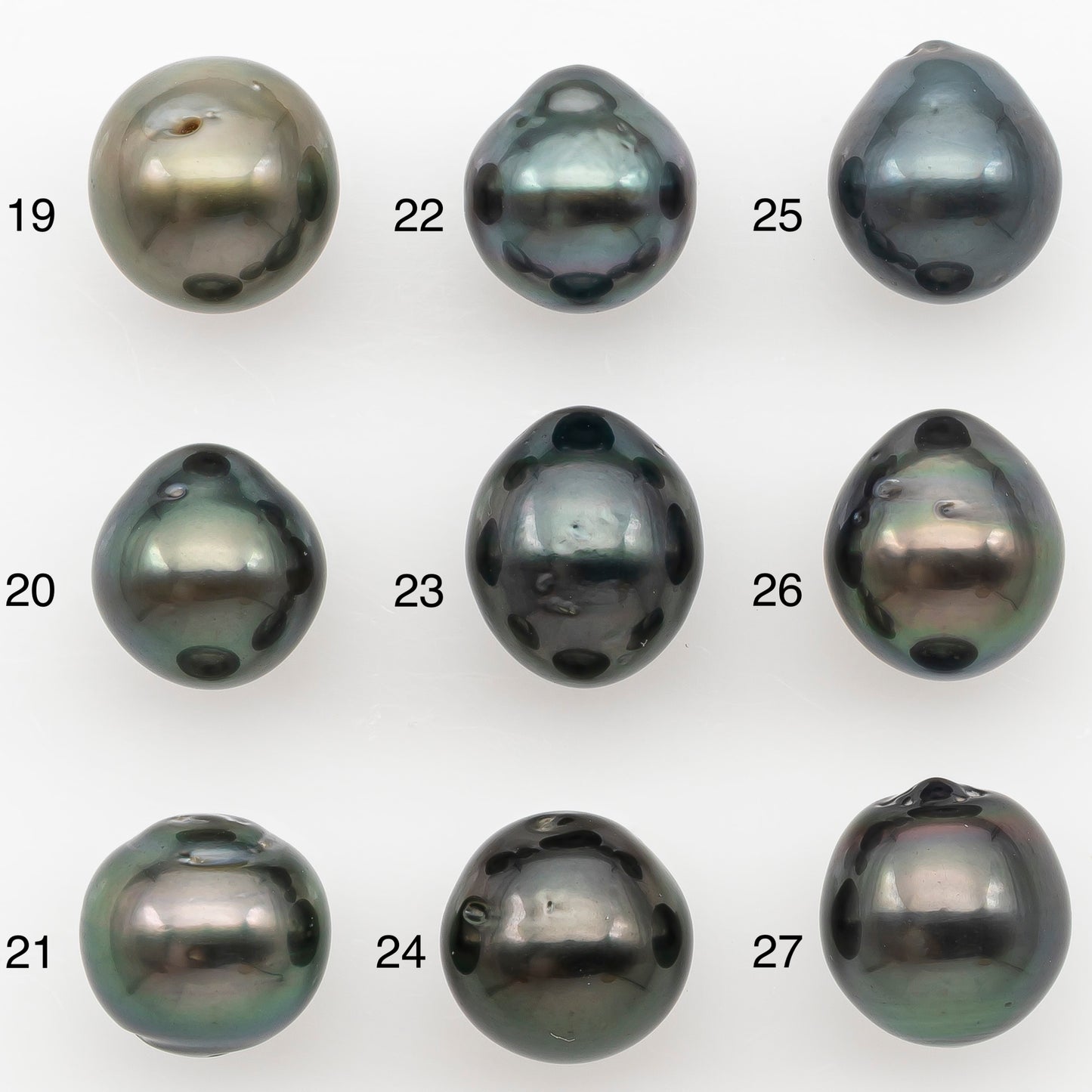 10-11mm Tahitian Pearl Natural Color with Minor Blemishes, Loose Undrilled for Jewelry Making, SKU # 3288TH