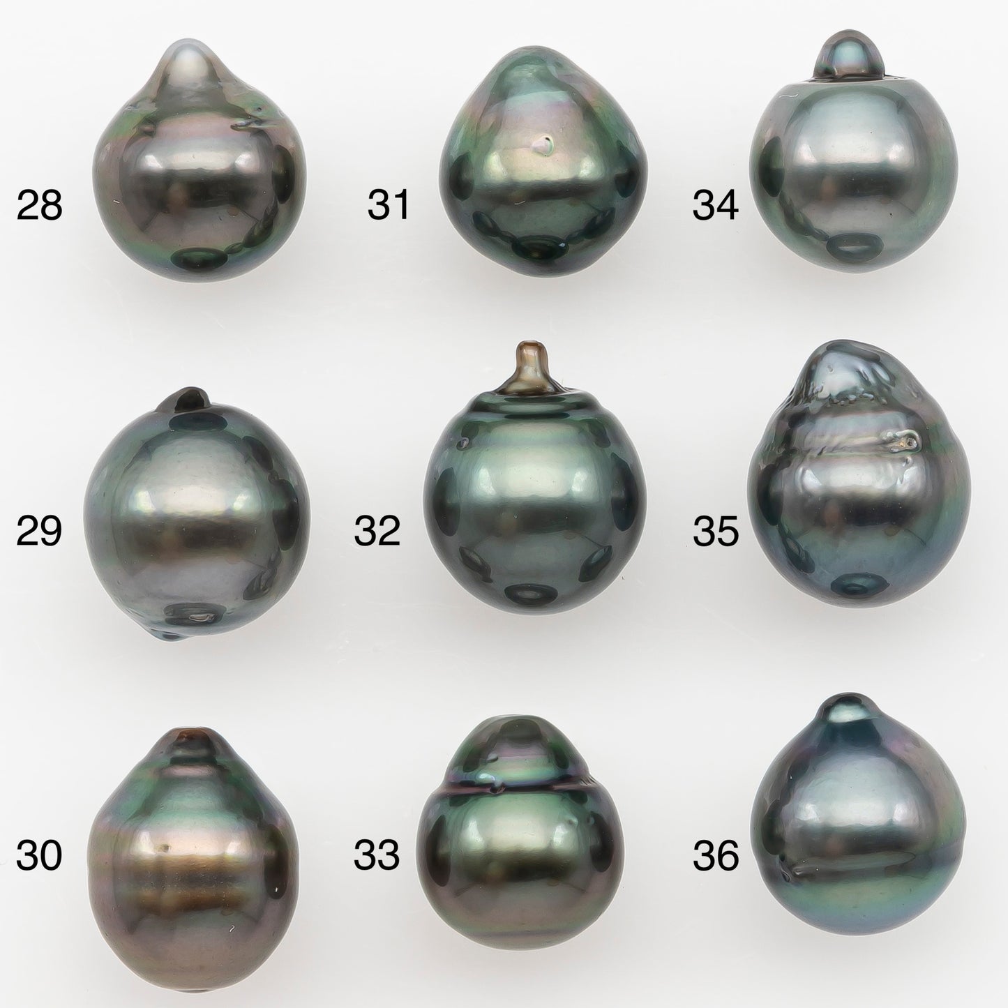 10-11mm Tahitian Pearl Natural Color with Minor Blemishes, Loose Undrilled for Jewelry Making, SKU # 3288TH