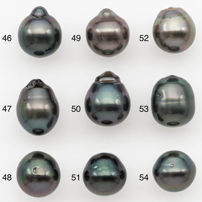 10-11mm Tahitian Pearl Natural Color with Minor Blemishes, Loose Undrilled for Jewelry Making, SKU # 3288TH